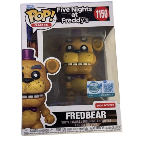 Funko Pop FNAF Fredbear #1150 Entertainment Earth Exclusive LE 9500 Figure