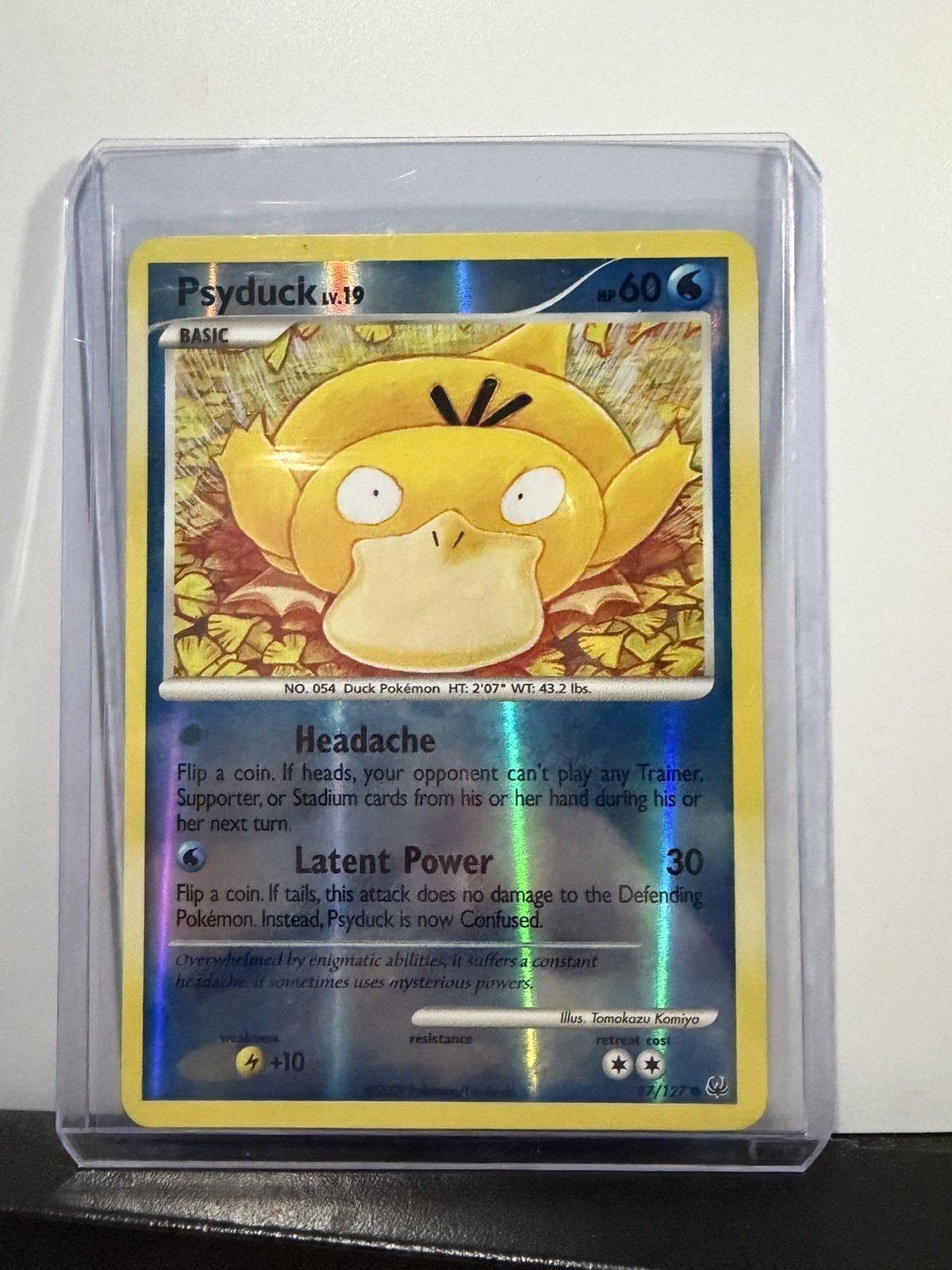 Pokémon Psyduck Platinum Reverse Holo 87/127 2009