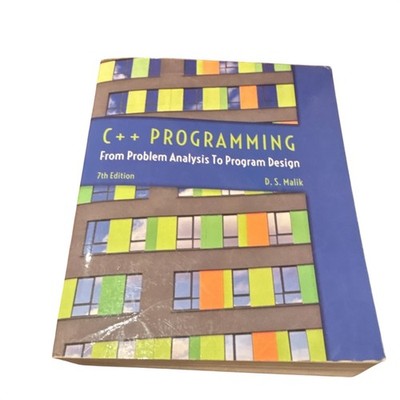 Cengage Learning C++ Programming 7th Ed D S Malik Paperback