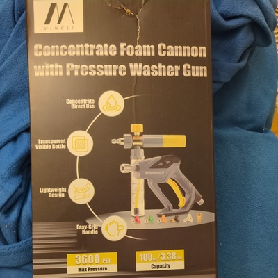 #ad #ad concentrate foam connon with pressure washer gun $104.95