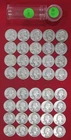 1944 P Washington Silver Quarter Roll - Circulated - 40 Coins -Actual Coins L141