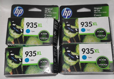 Genuine HP 935XL Cyan Blue High Yield Ink Cartridge lot of 4 Warranty end 2023