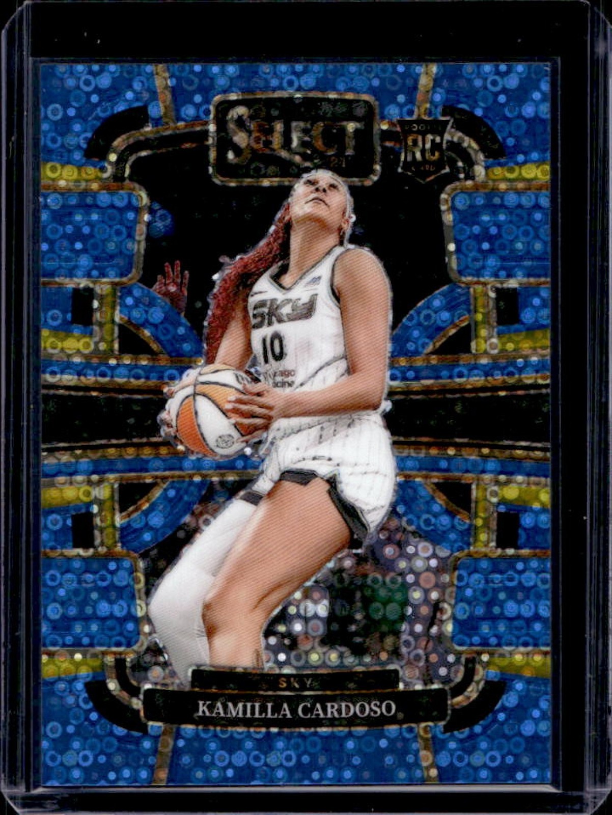 2024 Select WNBA Kamilla Cardoso RC Light Blue Disco Prizms Concourse #4/125 Sky