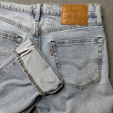 Levi's 511 Slim Fit Jeans Mens 31x30 Light Wash Selvedge Denim 04511-5838