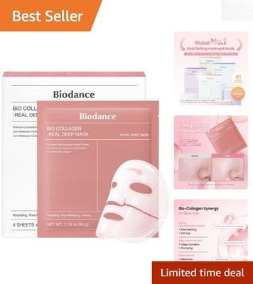 -Collagen Hydrogel Deep Mask - Hydrating Overnight Facial Treatment (4 Pack)