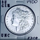 1900 BU GEM MORGAN SILVER DOLLAR UNC MS+++ U.S. MINT RARE COIN 8308