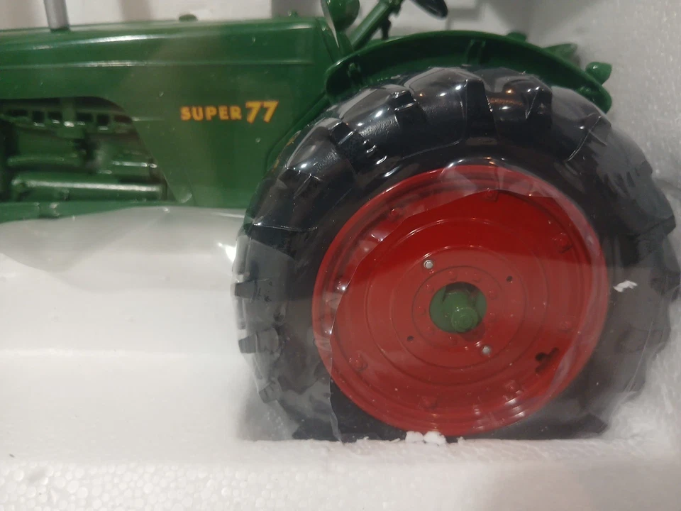 SpecCast Oliver Super 77 NarrowFront Farm Tractor Red Rims 1/16 Diecast #SCT 222 - Image 3 of 4