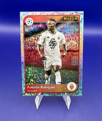 Topps 2025 Merlin UEFA Soccer Folarin Balogun AS Monaco #169 Mini Diamond