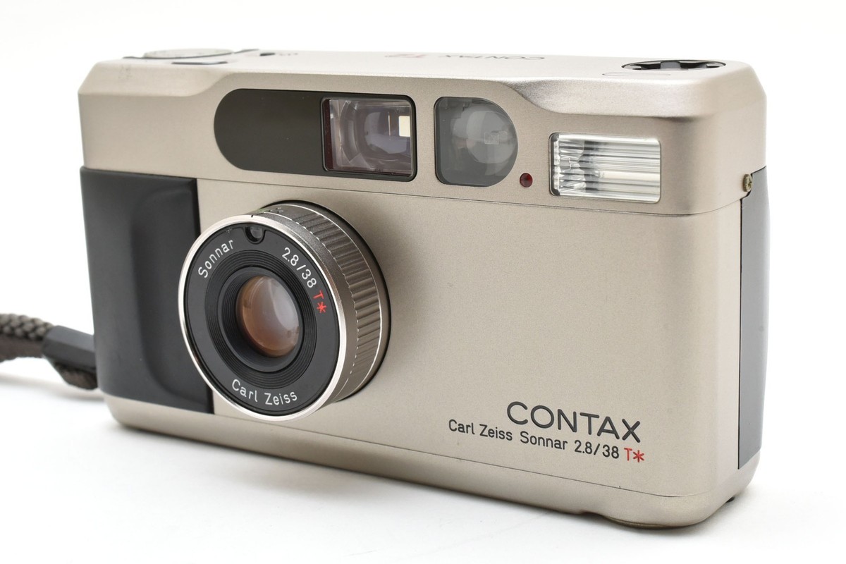 N MINT w/ Case ] Contax T2 D Titan Silver Point & Shoot 35mm