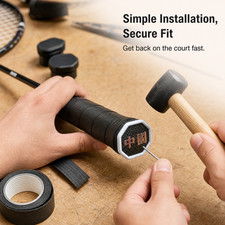 Badminton Racket Handle End Cap Replacement with Nail, for Equipment