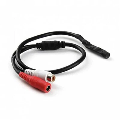 MINI MICROFONO ESTERNO PER TELECAMERA DVR VIDEOSORVEGLIANZA MONITOR AUDIO KIT