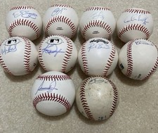 Lotto 10 palloni da baseball autografati Baltimore Orioles - con Kevin Gausman