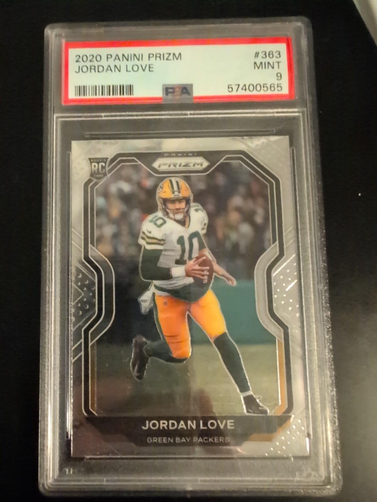 2020 Prizm Jordan Love RC Rookie #363 Packers PSA 9 Mint Packers