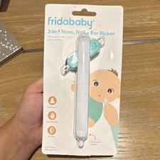 FridaBaby 3-in-1 Nose, Nail  Ear Picker Nail Clipper White Blue