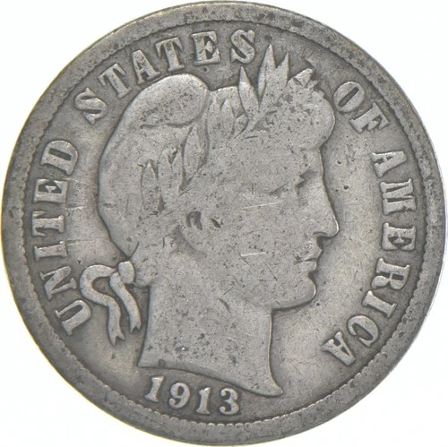 1913-P Barber Dime — photo from another recent sale