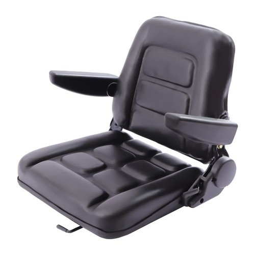 Universal Forklift Seat Armrest Foldable Adjustable for Tractor Excavator Dozer - Picture 2 of 2