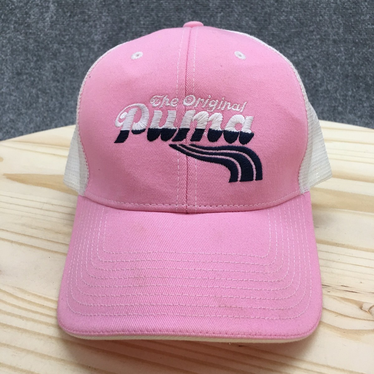 The Original Puma Baseball Cap Hat Womens Pink OS Curved Brim