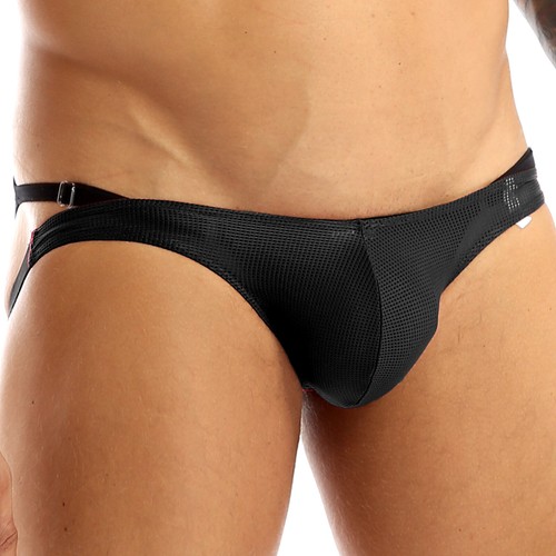 Mens Mesh See Through Underwear T-Back G-String Brief Sexy Bikini Thong Lingerie - Picture 23 of 30