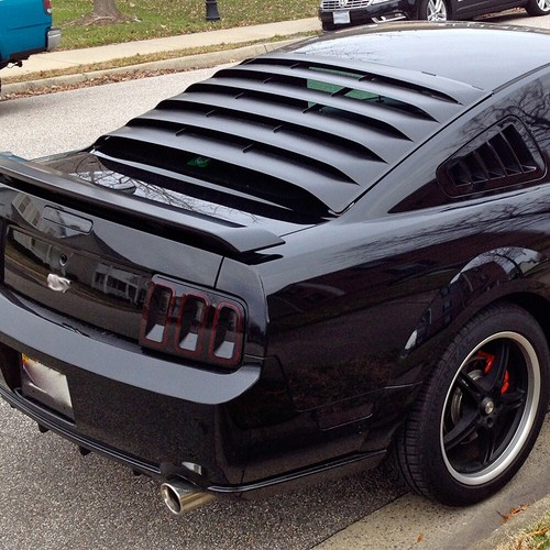 1/4 Quarter Side Window Louvers Scoop Cover Vent Fit For 2005-2014 Ford Mustang - Picture 12 of 12