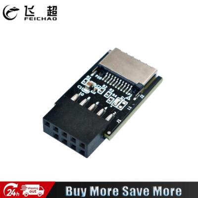 New USB 3.1 Front Panel Socket Key-A Type-E to USB 2.0 9Pin Header Male Adapter