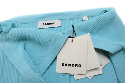 【海外限定】Sandroワンピース☆Sleeveless button-up stretch-w SANDRO Theo T-Shirt Women's XS Sleeveless Button Up Open