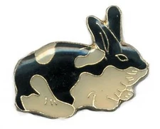 BUNNY Rabbit Bike Motorcycle Hat Cap Lapel Pin HP105