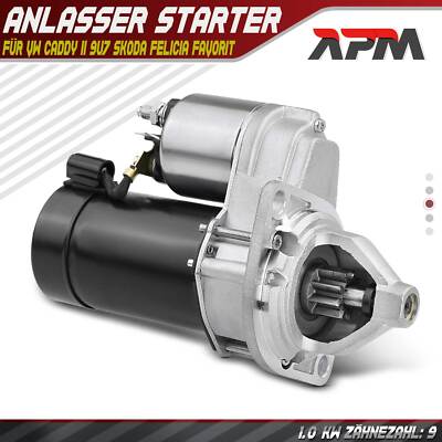 Anlasser Starter 1.0 kW 9 Zähnez. für Skoda Favorit 781 Felicia I II VW Caddy