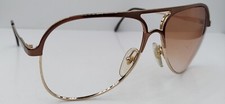 Vintage Sergio Valento Gold Pilot Sunglasses Italy FRAMES ONLY