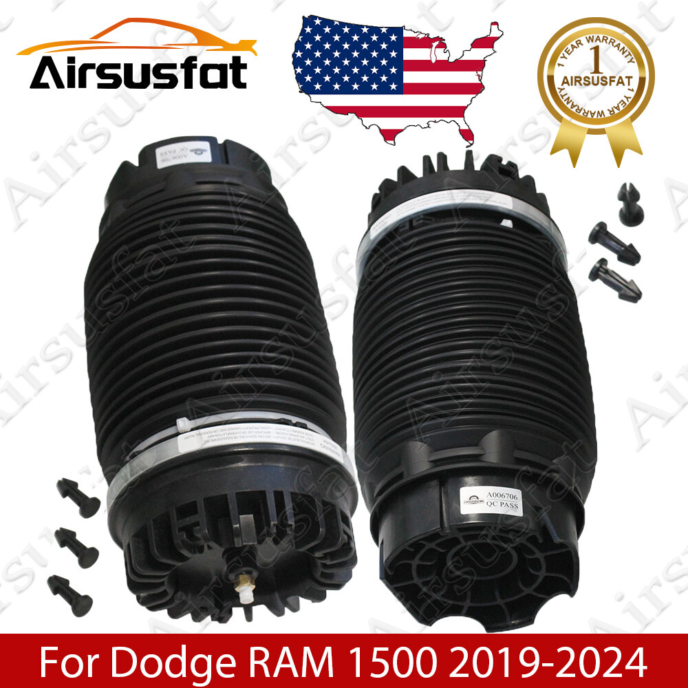 2x Fit Dodge RAM 1500 2019-2024 Rear L+R Air Suspension Spring Bags 68260938AA