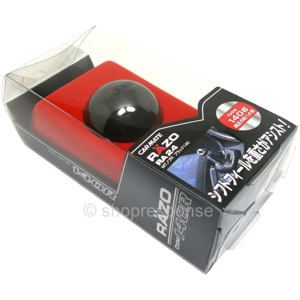 RAZO RA24 Negro Tipo 140R Perilla de Cambio Metal Redonda/Bola JDM JAPÓN Foto 2 de 2