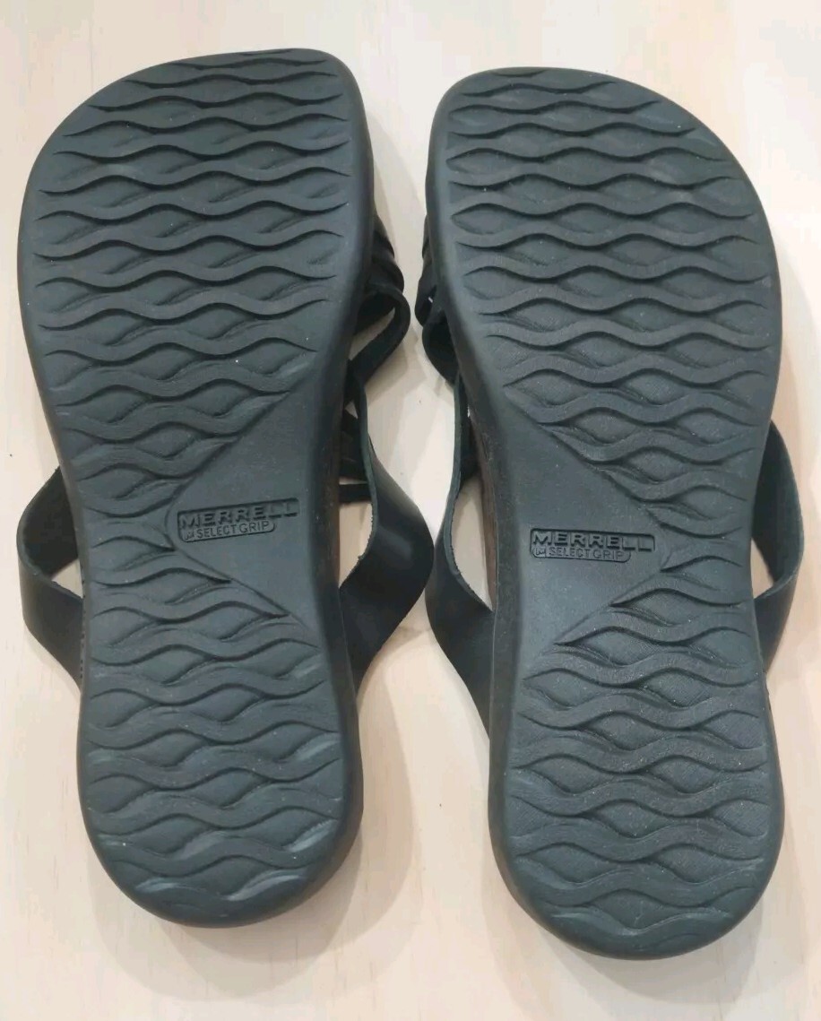 Merrell Sandali dettagliati in pelle intrecciata District Mahana Nero 10