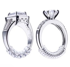 Ring Size Adjuster Clear Invisible Ring Sizer Tightener Guard 20pcs