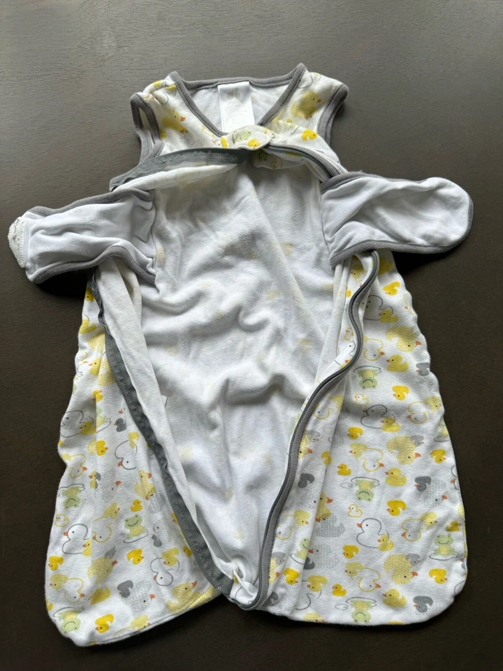 Envoltura Just Born Infant Deluxe unisex estampado pato amarillo acolchado, talla 0/6 meses Foto 4 de 4