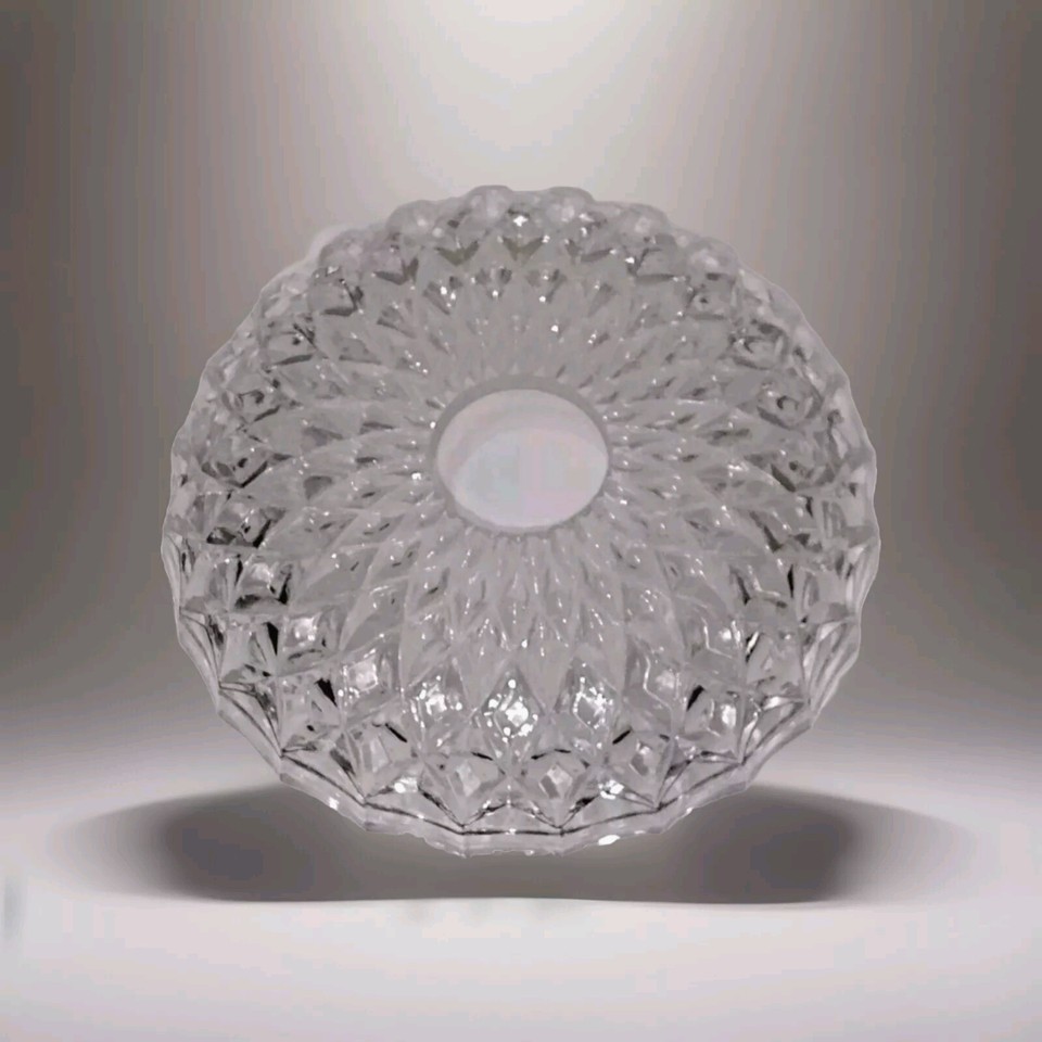 Vtg Lead Crystal Bobeche Candle Cup Chandelier Replacement Light Part