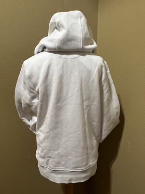 Michael Kors Mens Arm Logo white Hooded Sweatshirt , Full Zip