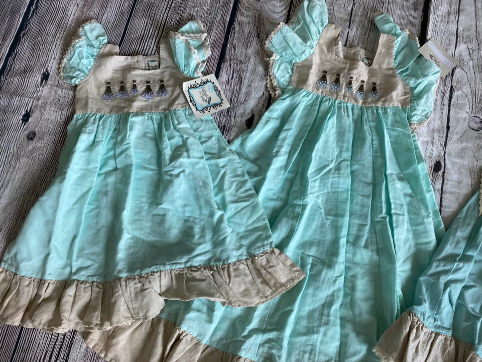 Lote Little Prim Por Mustard Pie 4t 4 6 Verano Otoño Gemelos Vestido Niña Mameluco 15 piezas Foto 2 de 4