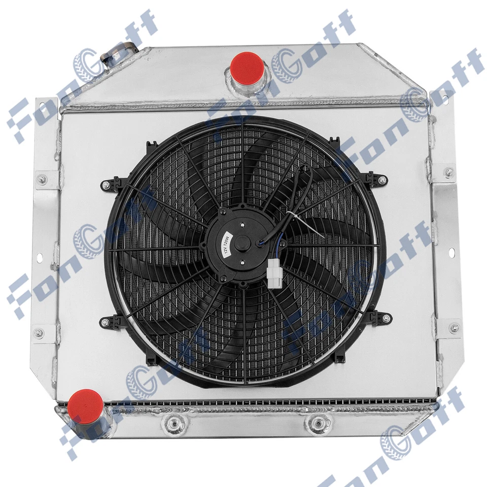 4 Row Radiator Shroud Fan Fit 1951-57 International Harvester L/R/S Series R122. Foto 2 de 4