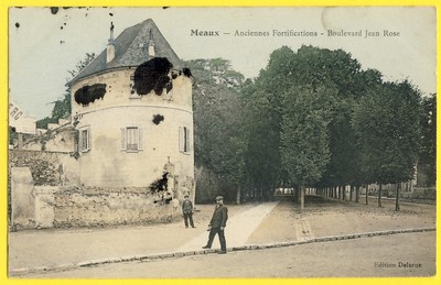 cpa MEAUX (Seine et Marne) Alte Befestigungen Turm Comic Jean ROSE Animiert