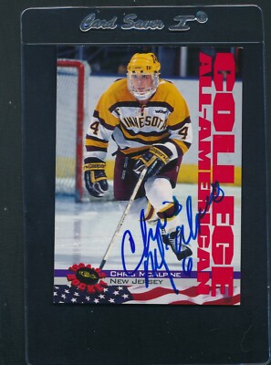1994/95 Classic #54 Chris McAlpine New Jersey Signed Auto *D6514