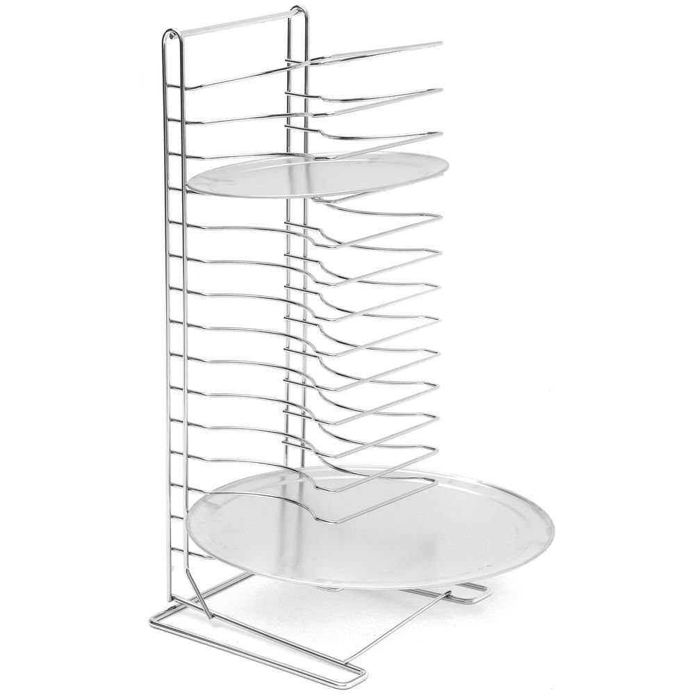 American Metalcraft 19029 Chrome-Plated Steel Standard Pizza Rack 15 Slots