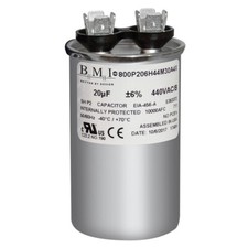 Air Conditioning HVAC Round Fan Motor CBB65 Run Capacitor 20 MFD 370 440 Volts