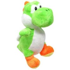 Green Yoshi Super Mario Plush Toy Official 7 inch tall. NWT Soft