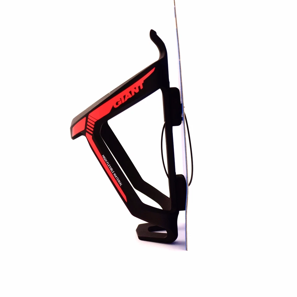 GIANT  Proway Water Bottle Cage Bike Bicycle Bottle Cage - Black & Neon Red 31g - Image 2 of 2