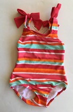 NWT Gymboree Tropical Garden 12-18 Months Stripe Bow Swimsuit
