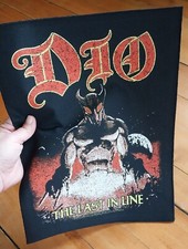 Large DIO ~ THE LAST IN LINE - Licensed Band Sew On Battle Jacket Back Patch