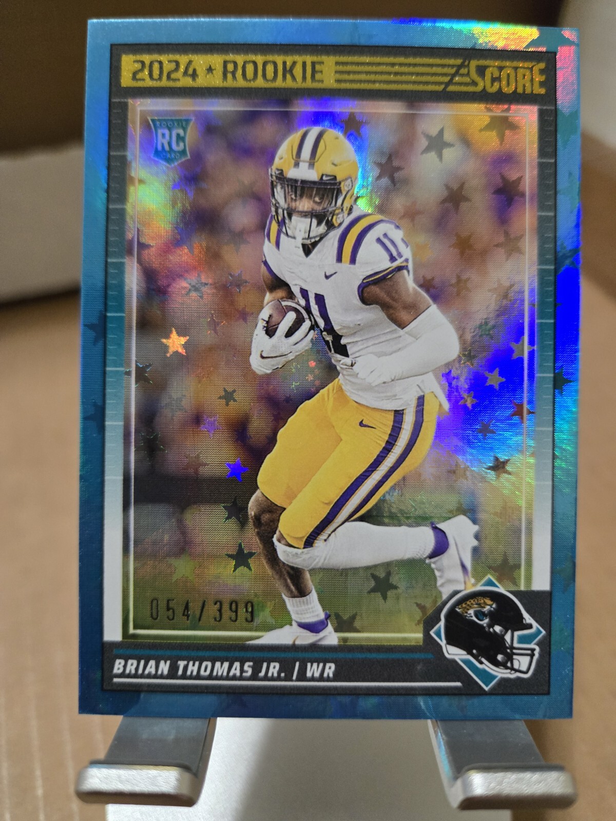 2024 Panini Score Brian Thomas Jr. RC #319 Blue Stars 54/399