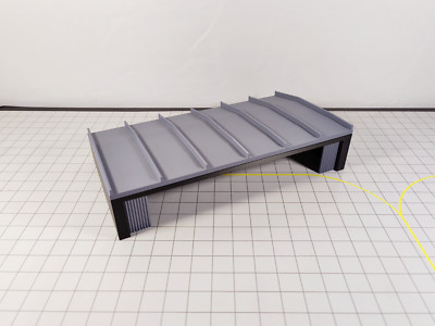 Schwarzes GROSSES FLUGZEUG HANGAR WARTUNGSGEBÄUDE Flughafenmodell Maßstab 1:400