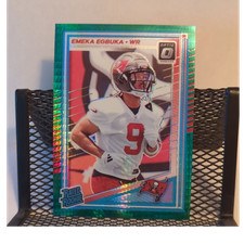 2025 Panini Donruss Optic Rated Rookie Green Prizm Emeka Egbuka #265 Buccaneers