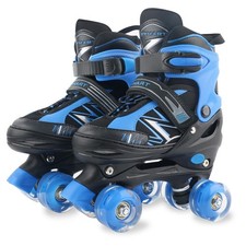 Boys Kids Roller Skates for Children Beginner Toddlers, 4 Sizes Adjustable Ro...