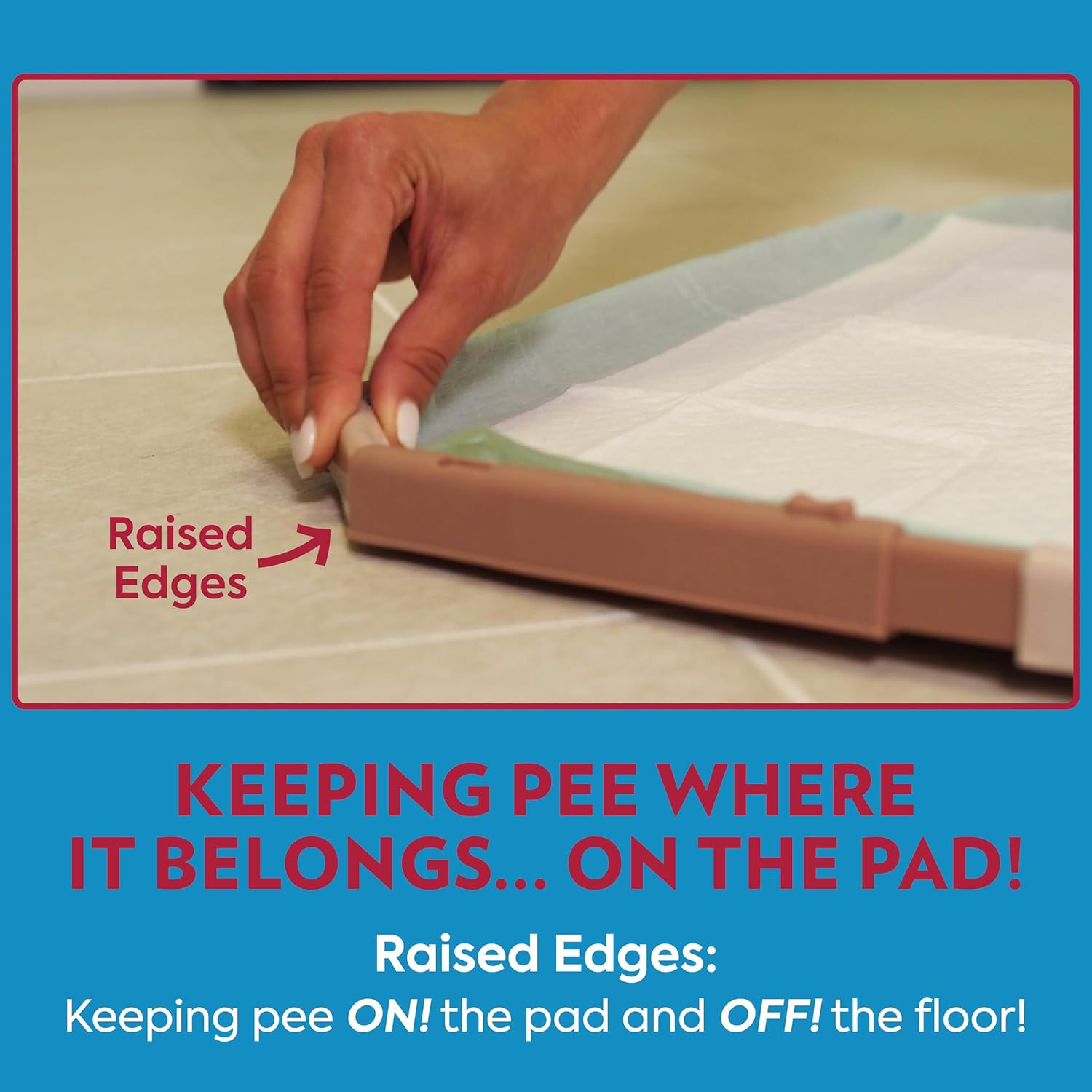 OUT! Petcare Pee Pad Holder Tray, Puppy Pads, Dog Pee Pad Tray, Puppy Essentials thumbnail 5